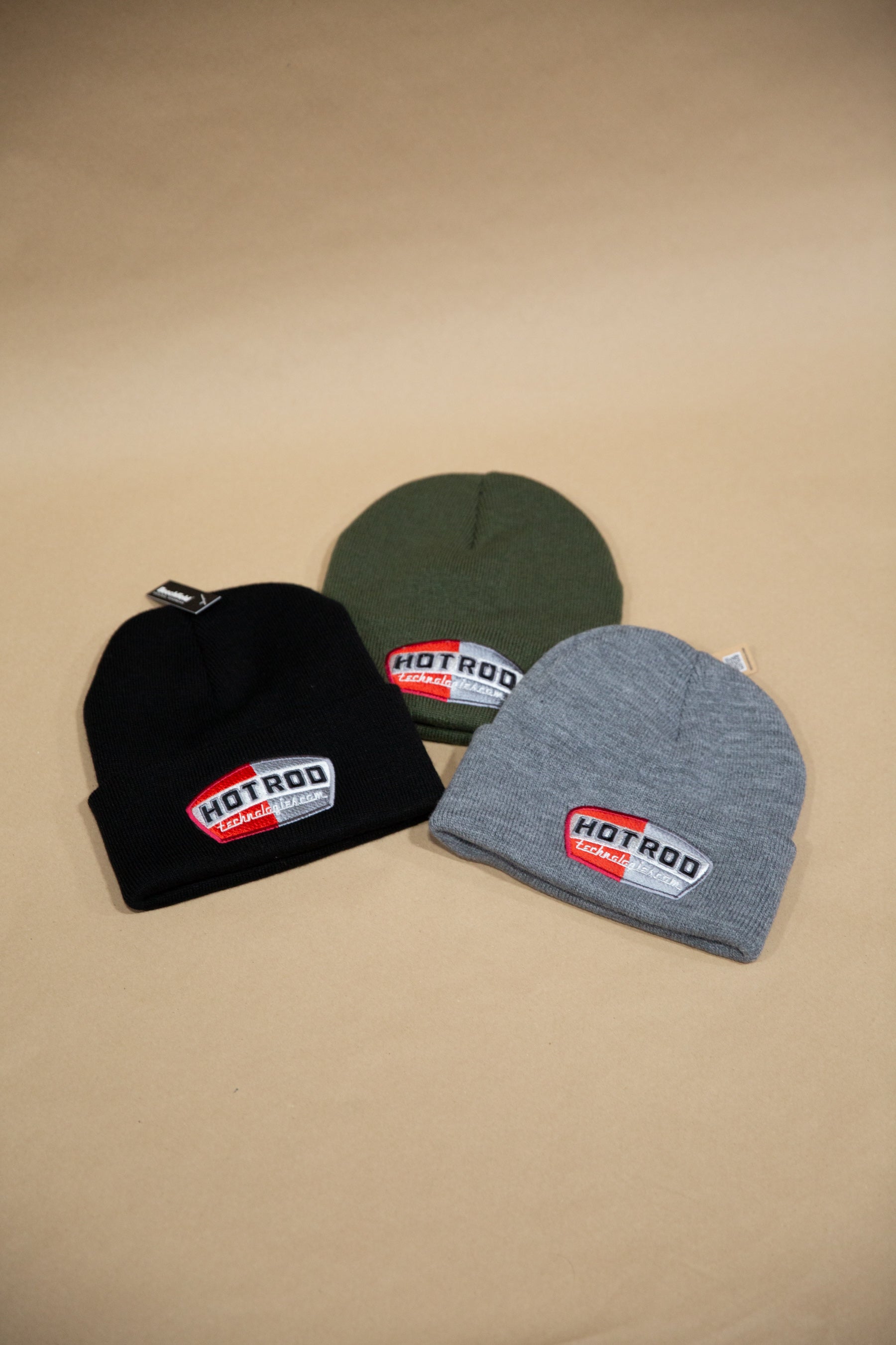 HOTROD 'OG' Logo Beanie Khaki