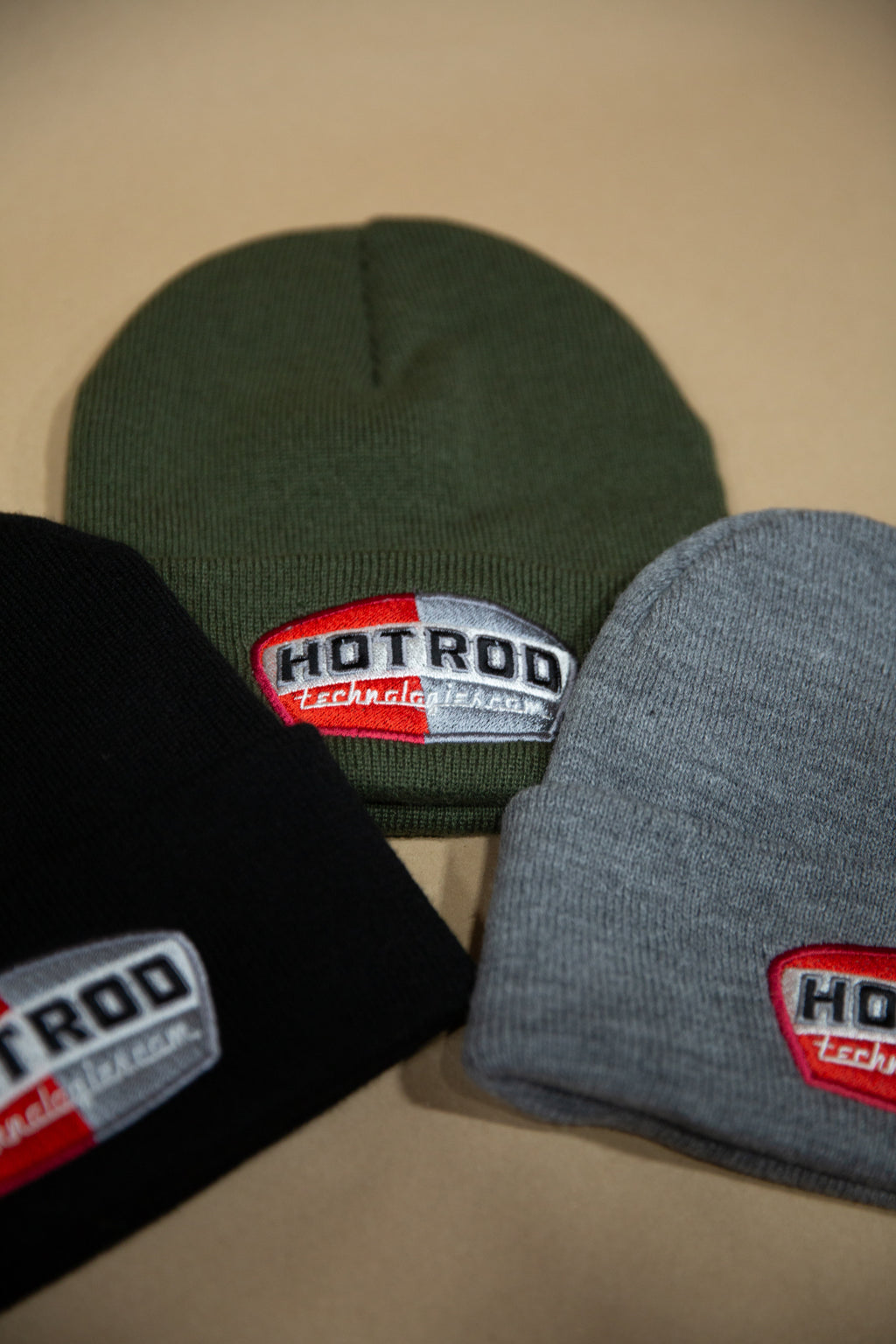 HOTROD 'OG' Logo Beanie Khaki