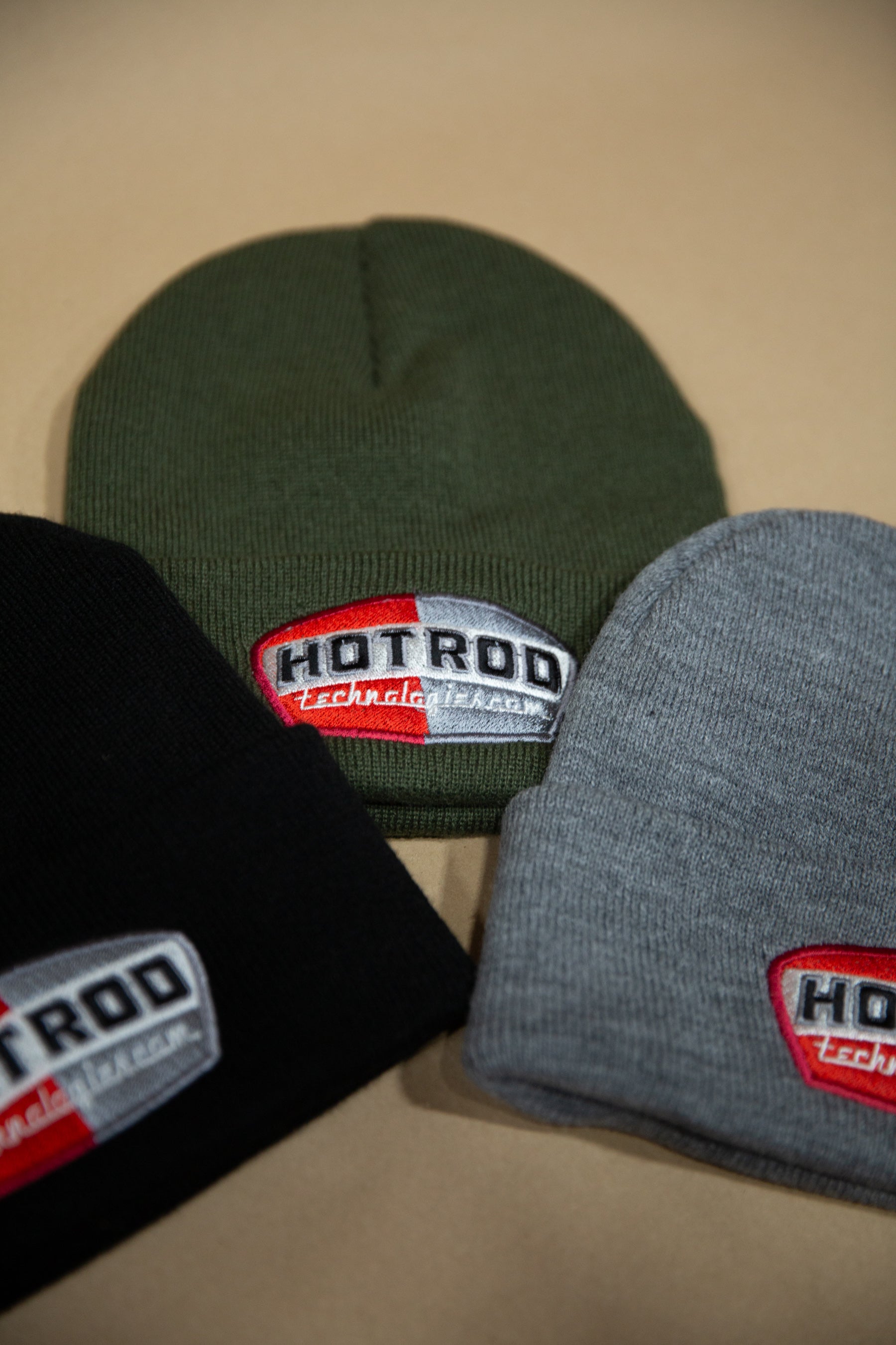 HOTROD 'OG' Logo Beanie Khaki