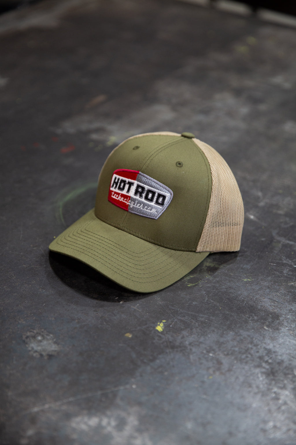 HOTROD 'OG' Logo Snapback Khaki Cap