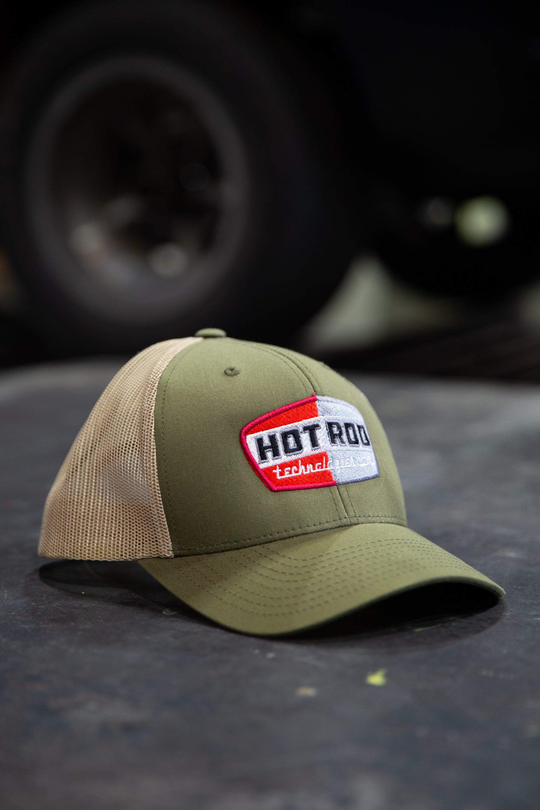 HOTROD 'OG' Logo Snapback Khaki Cap